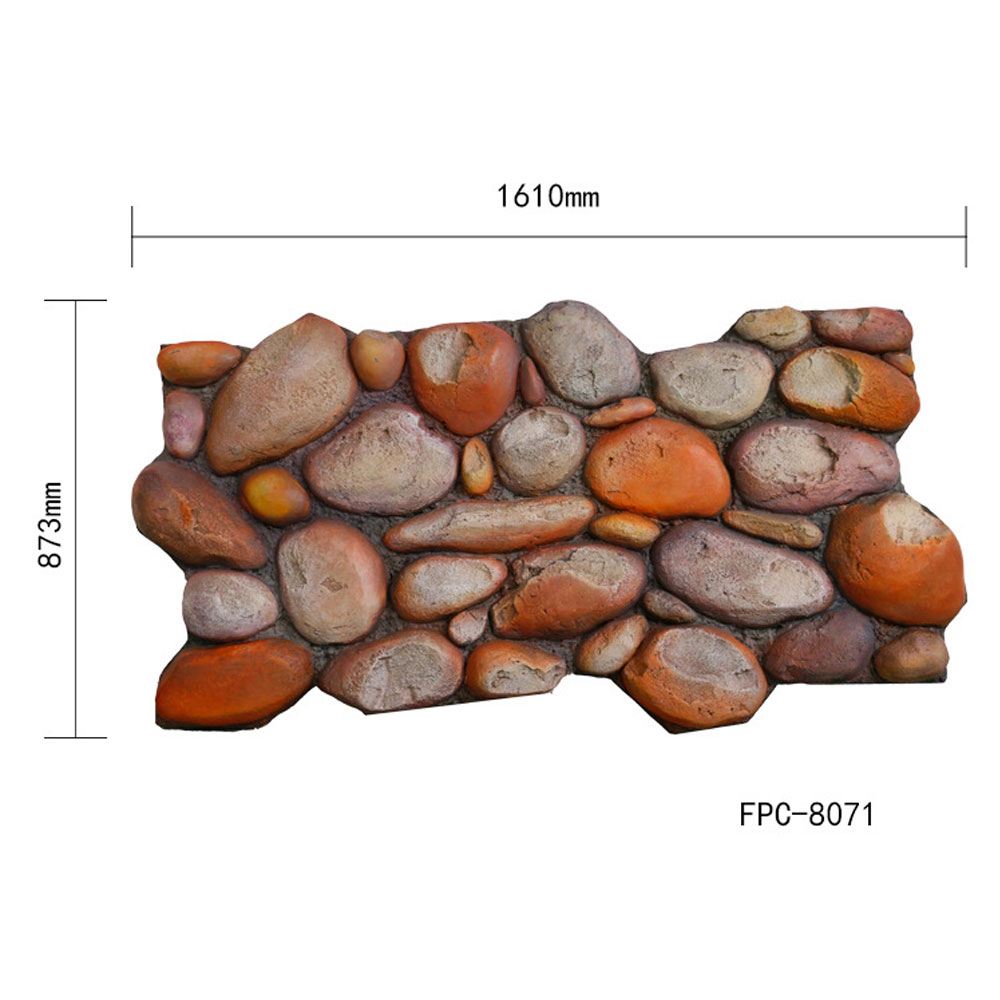 panel ścienny z kamienia pu