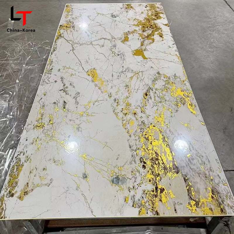 Wodoodporna 1220 × 2440mm 3mm płyta PCV UV do dekoracji wewnętrznych paneli ściennych z wykończeniem na wysoki połysk do dekoracji wnętrz biurowych