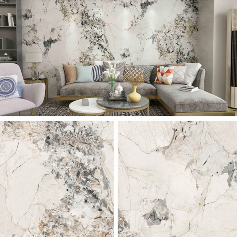Arkusz marmurowy z PCV o wymiarach 1220 × 2800 mm powlekany UV do mebli i szafek Lekka i trwała dekoracja Panel ścienny z laminowanego tworzywa sztucznego