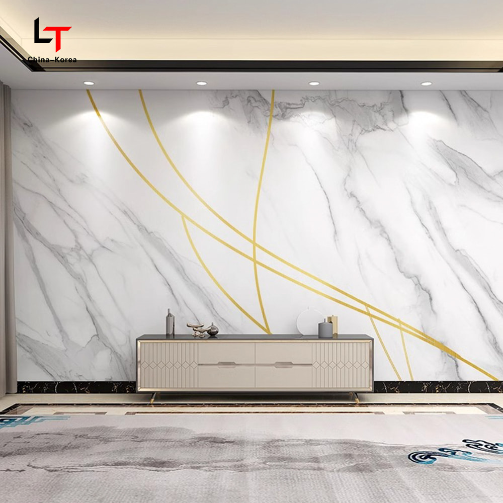 1220 × 2440 mm Panel kryształowy z włókna węglowego PCV Wodoodporna ognioodporna dekoracyjna okładzina ścienna do wnętrz na zewnątrz z powłoką UV