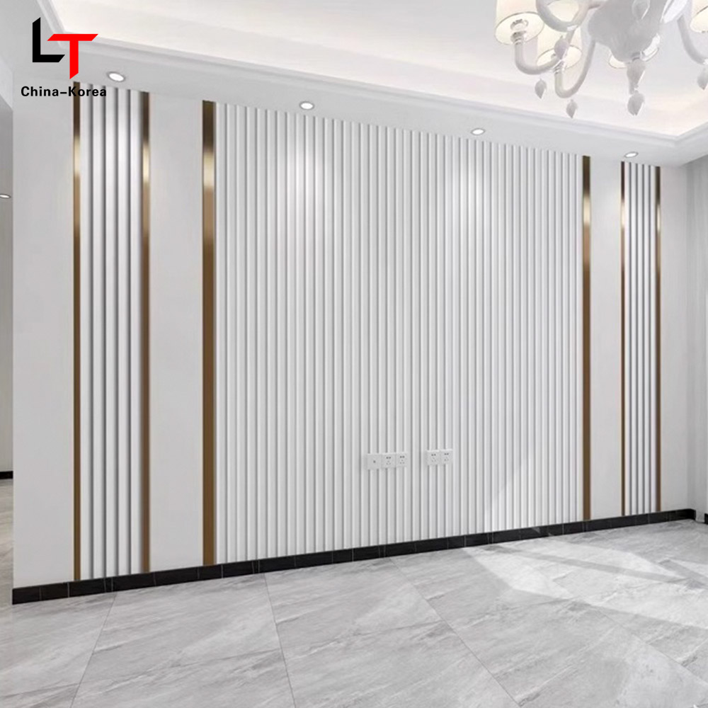 1220 × 2440 mm Ekologiczne PCV Ziarno forniru Dekoracyjne panele ścienne do okładzin ściennych w pomieszczeniach Wodoodporny Odporny na zarysowania Łatwy w montażu