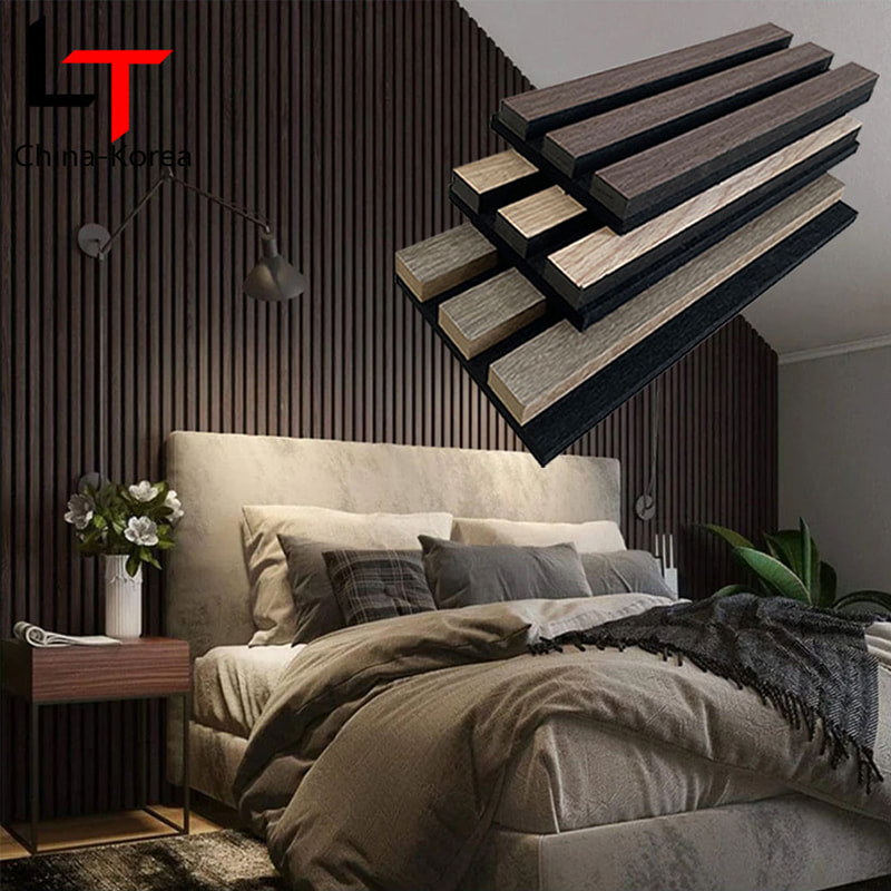 Nowoczesne wnętrza Akustyczne panele ścienne WPC Dekoracyjna konstrukcja blokująca Dźwiękoszczelna ognioodporna dźwiękochłonna zewnętrzna kratka