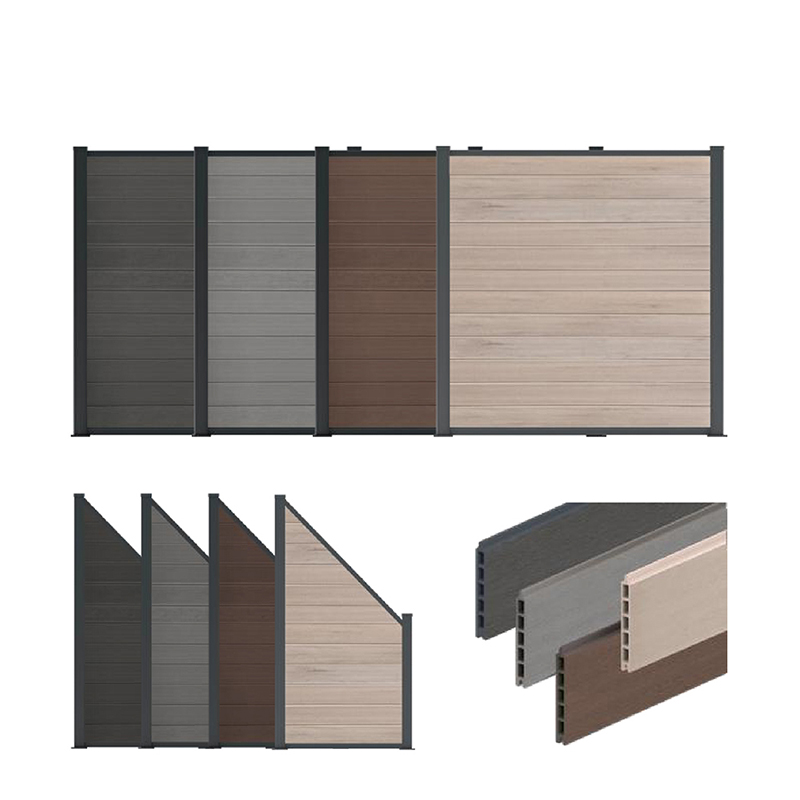Drewniane plastikowe kompozytowe ogrodzenie Wpc dom ogród dziedziniec panele ogrodzeniowe lepsze niż winylowe ogrodzenie z pcv wodoodporna zewnętrzna tablica prywatności Hdpe