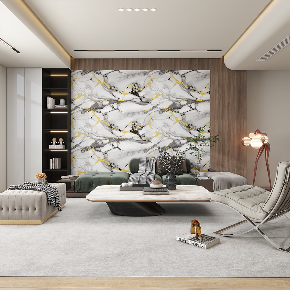 Nowoczesna, błyszcząca marmurowa tapeta w rolce PVC samoprzylepna wodoodporna dekoracja wnętrz naklejka na arkusz marmuru