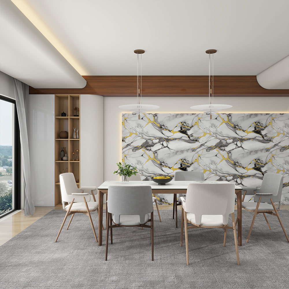 Nowoczesna, błyszcząca marmurowa tapeta w rolce PVC samoprzylepna wodoodporna dekoracja wnętrz naklejka na arkusz marmuru