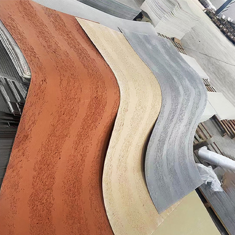 Nowoczesne, ognioodporne, lekkie panele ścienne Nowy materiał Miękkie okładziny kamienne Elastyczne płytki MCM Liniowe kamienne pokrycie ścienne